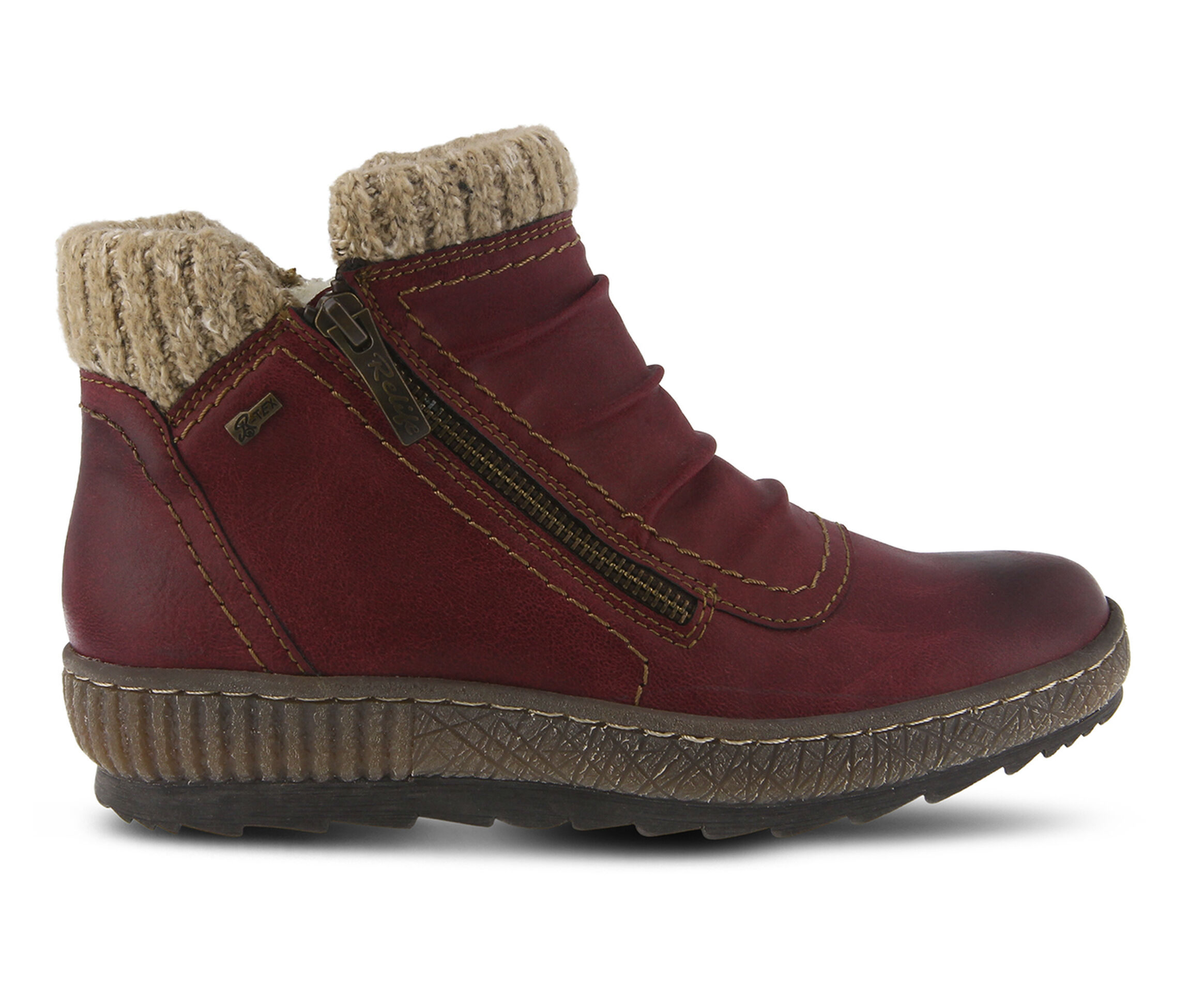 SPRING STEP Cleora Women's Boots (Red Faux Leather)
