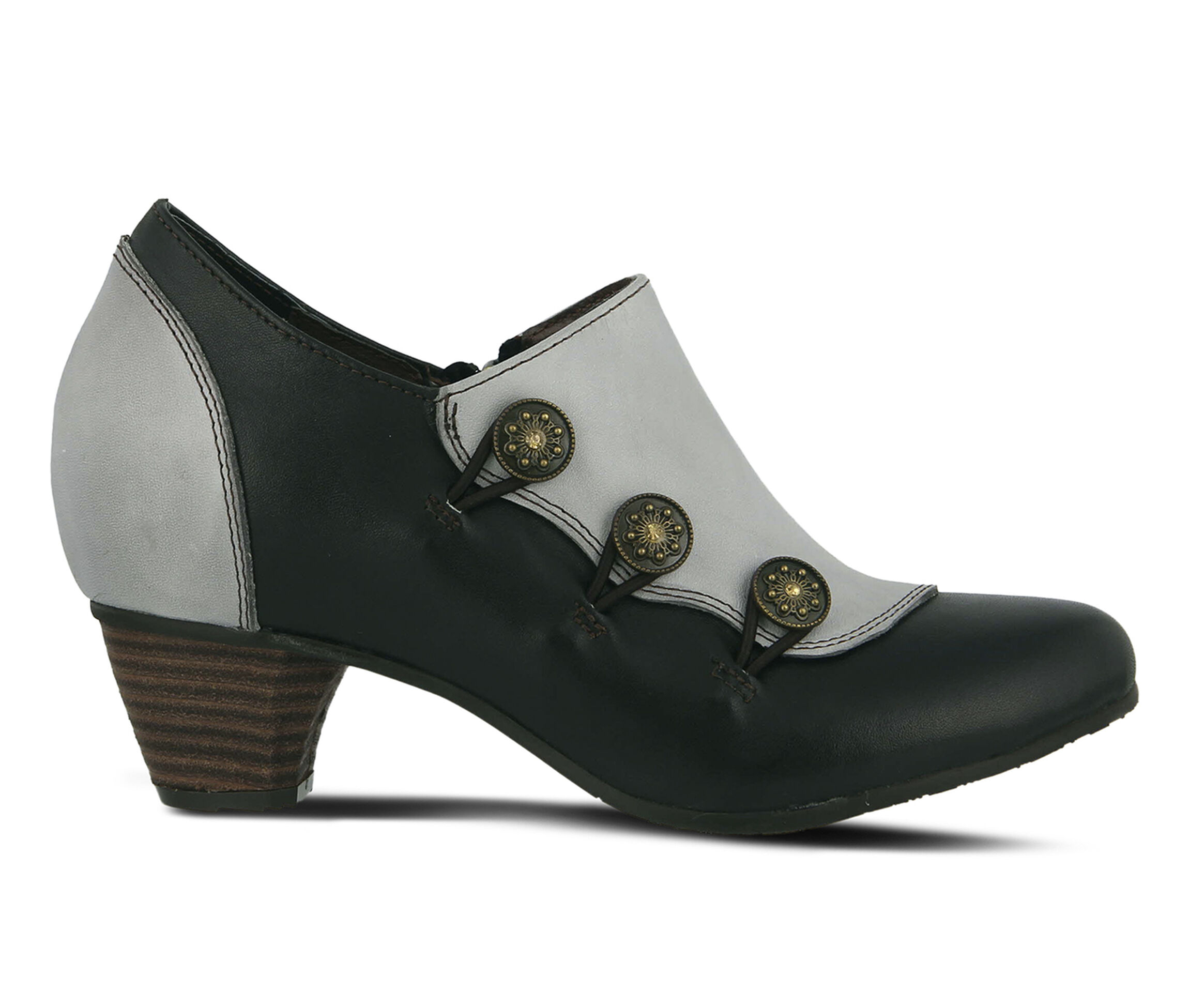 L'Artiste Greentea Women's Dress Shoe (Black Leather)