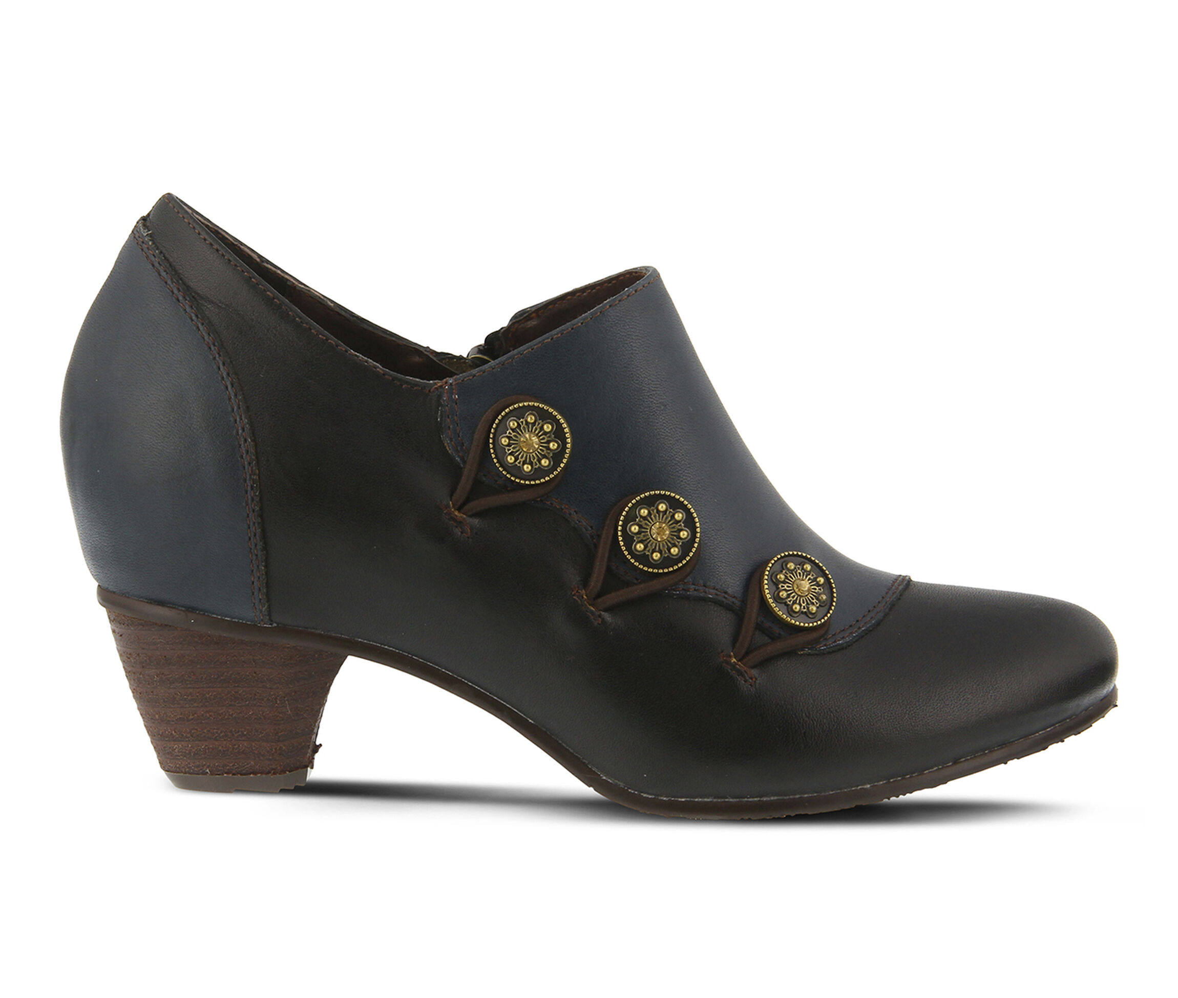 L'Artiste Greentea Women's Dress Shoe (Blue Leather)