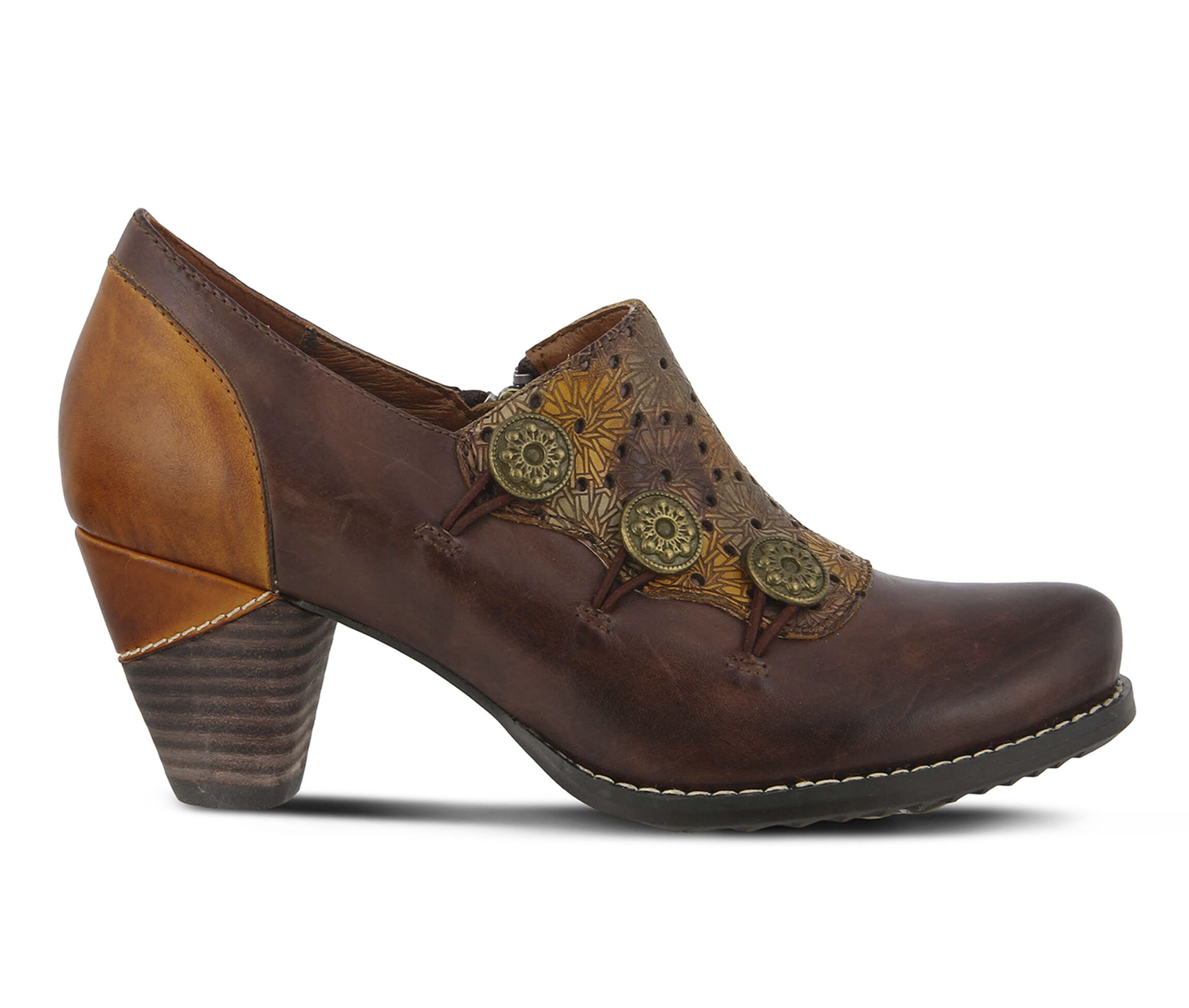 L'Artiste Kantia Women's Dress Shoe (Brown Leather)