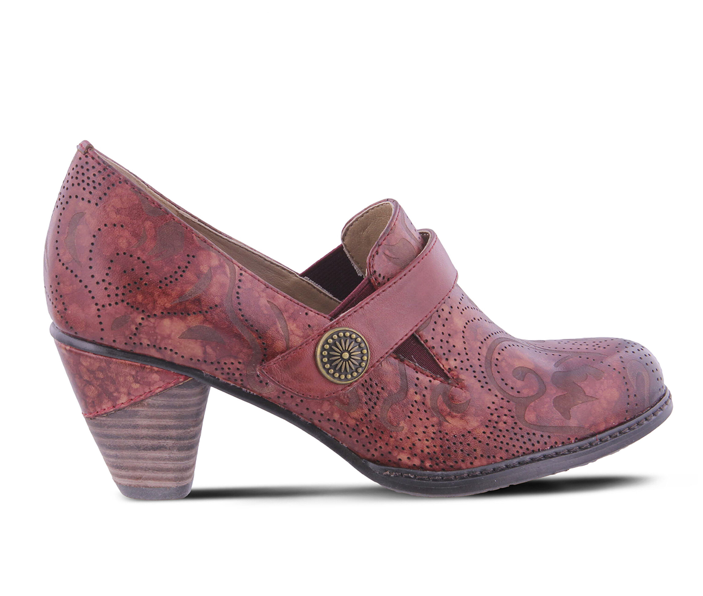 L'Artiste Huekiss Women's Dress Shoe (Red Leather)