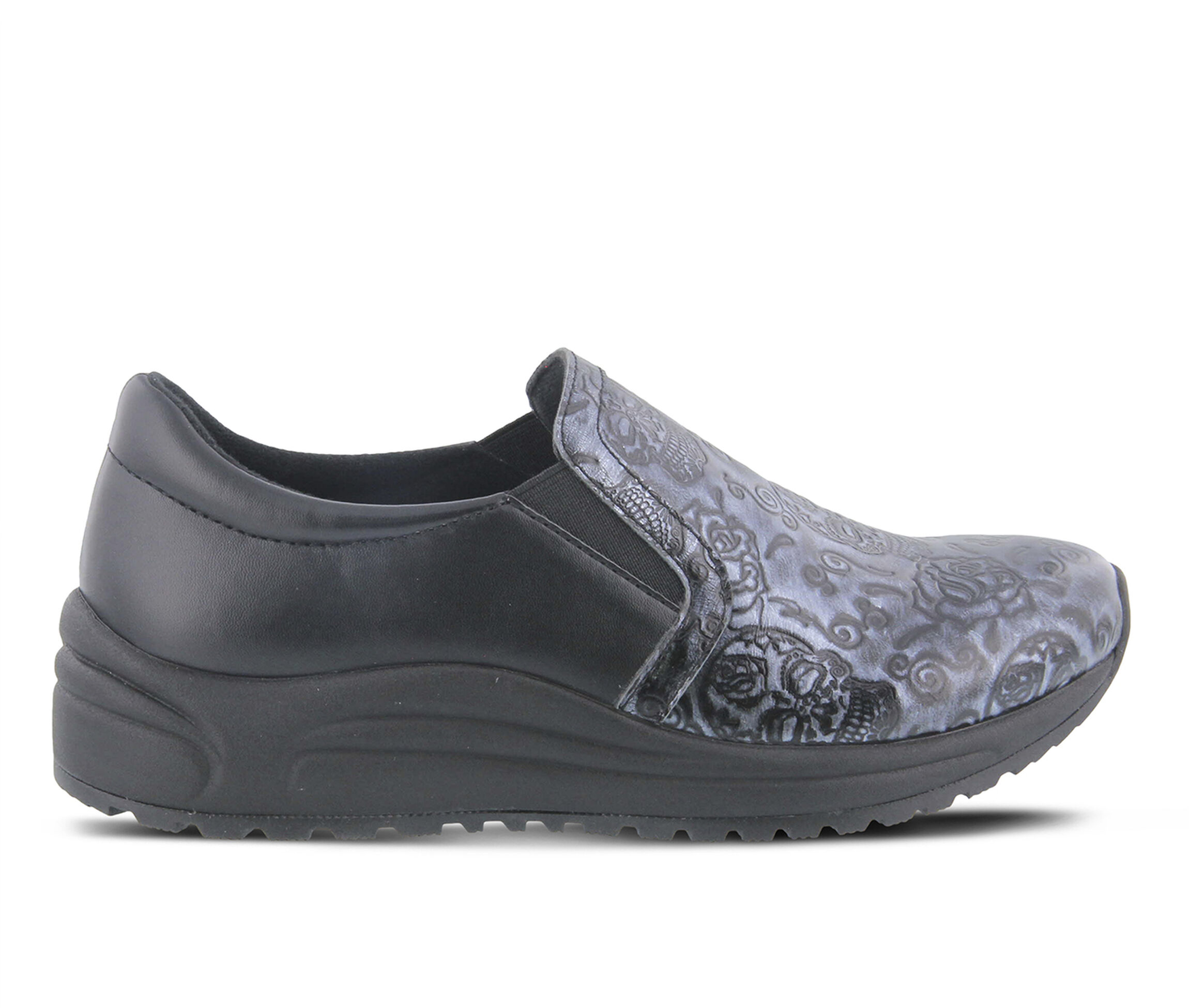 SPRING STEP Active Skull Men's Boots (Black - Leather)