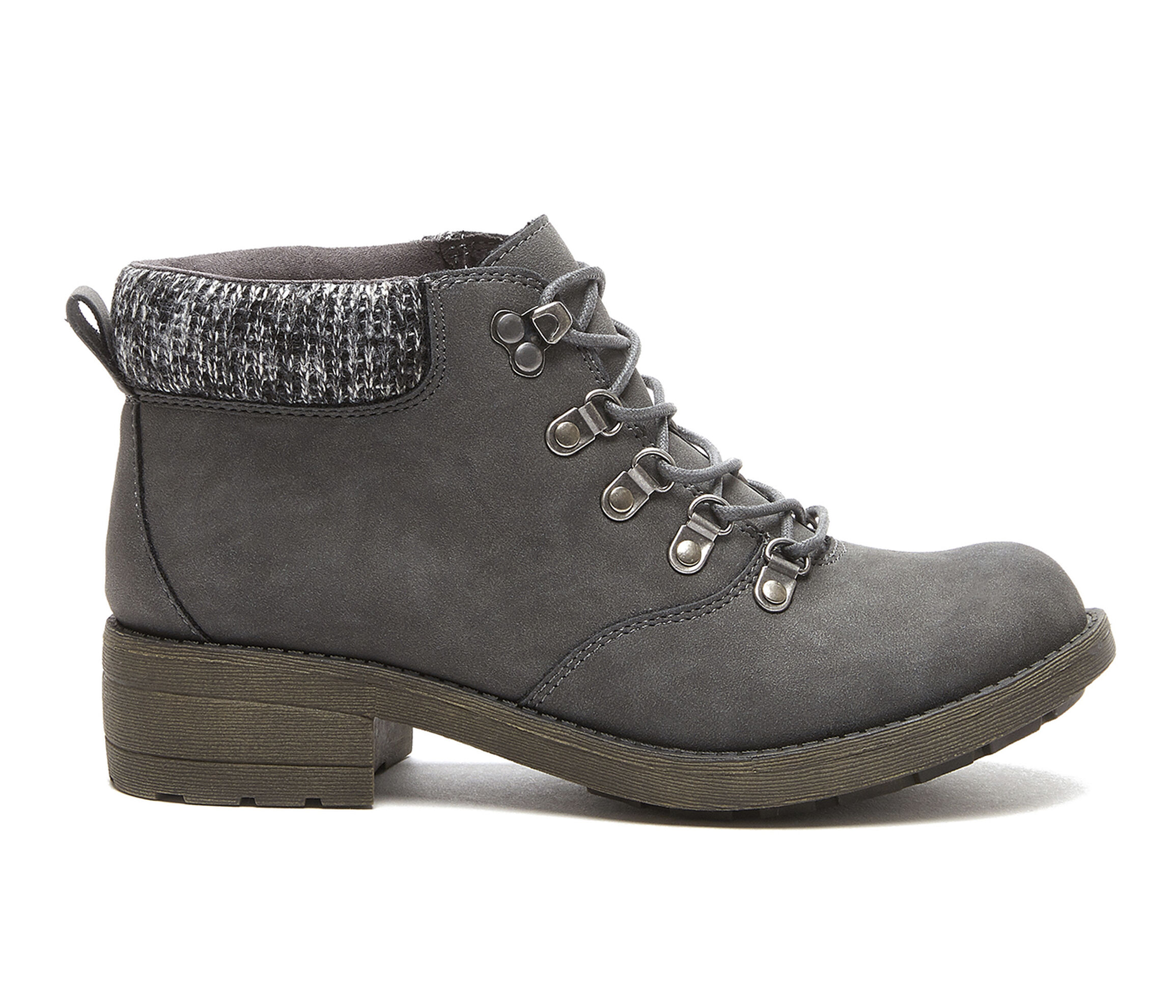 Rocket Dog Train Women's Boots (Gray - Faux Leather)