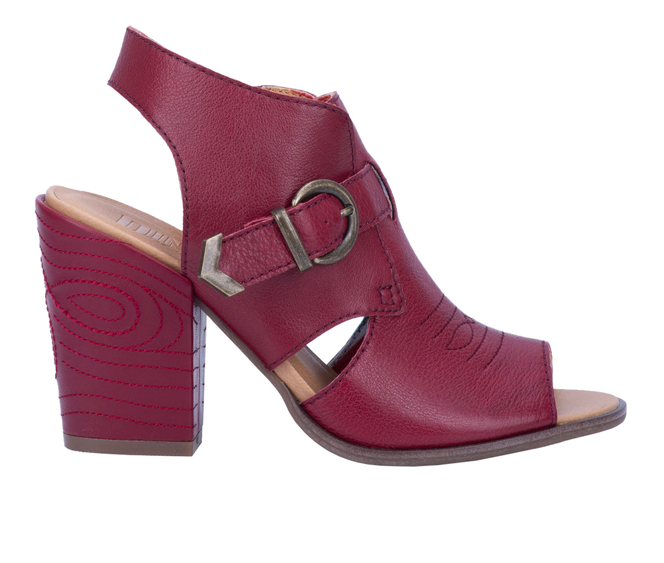 Dingo Boots Stirrup Women's Dress Shoe (Red - Leather)