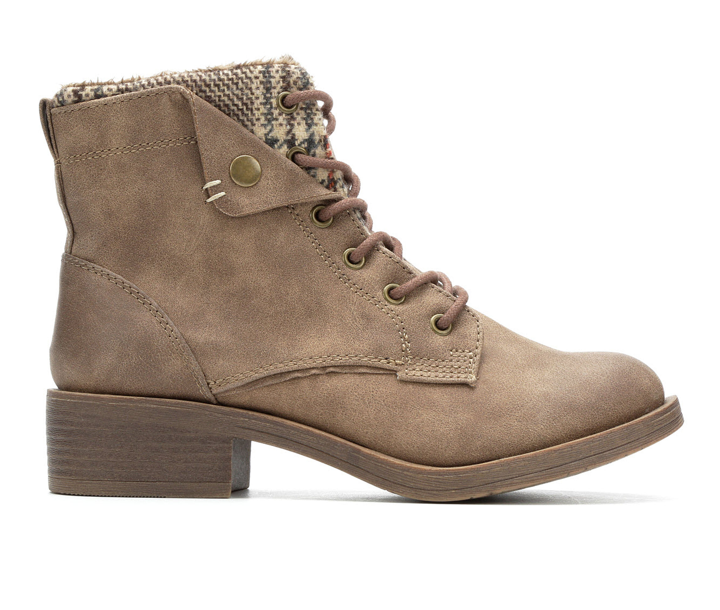 Rock And Candy Junie Women's Boots (Beige - Canvas)