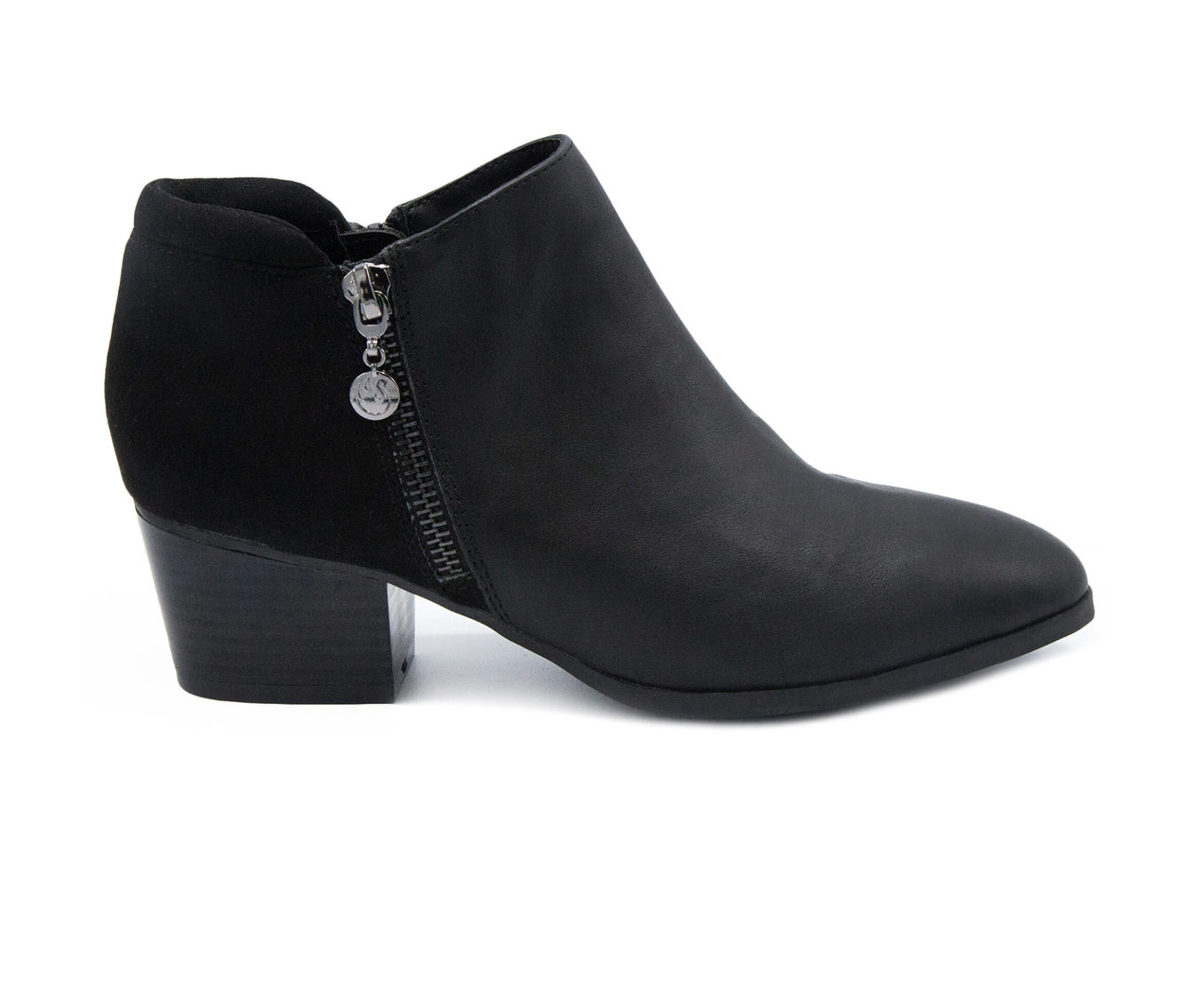 Gloria Vanderbilt Deanna Women's Boots (Black - Faux Leather)