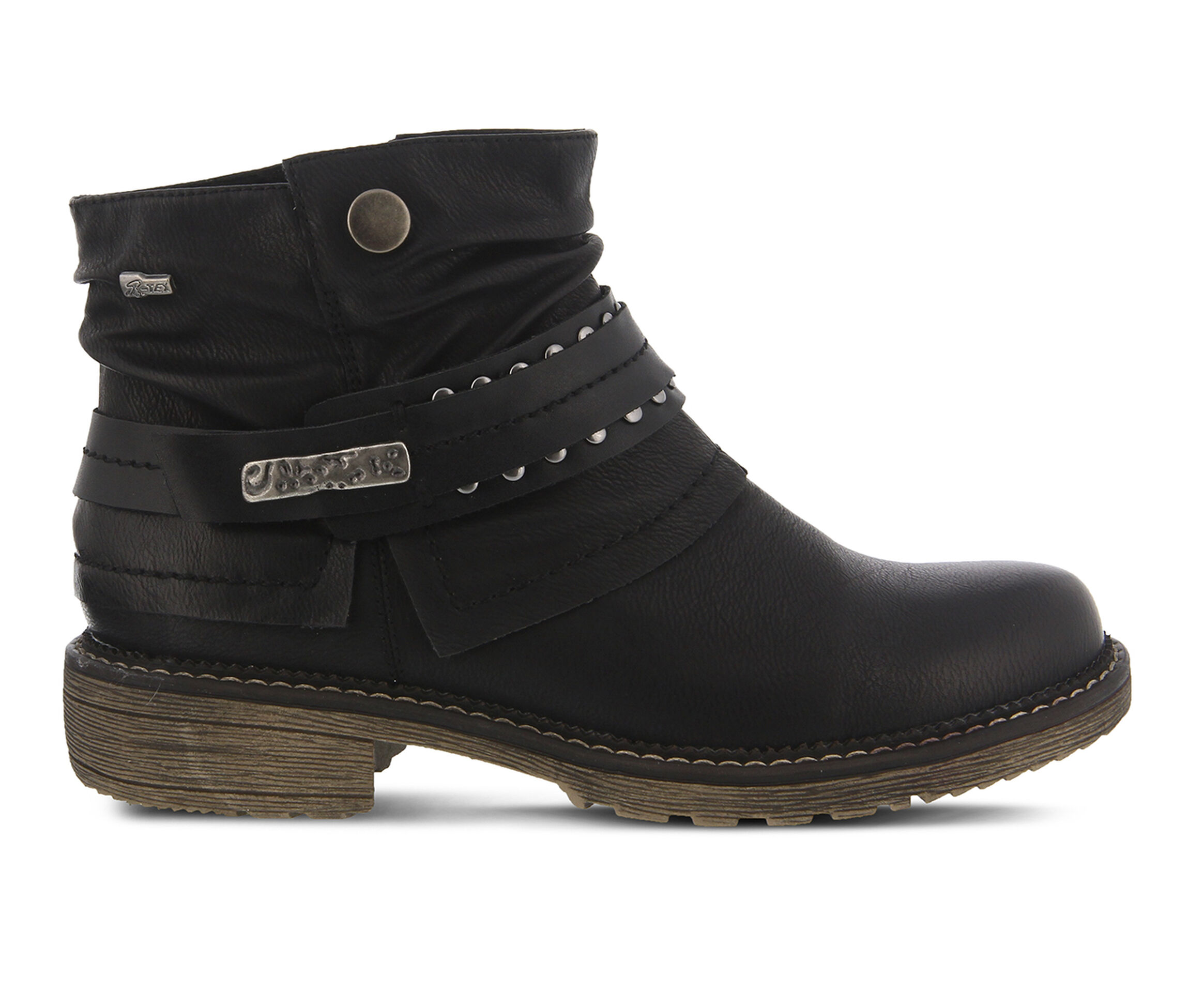 SPRING STEP Murna Women's Boots (Black Faux Leather)