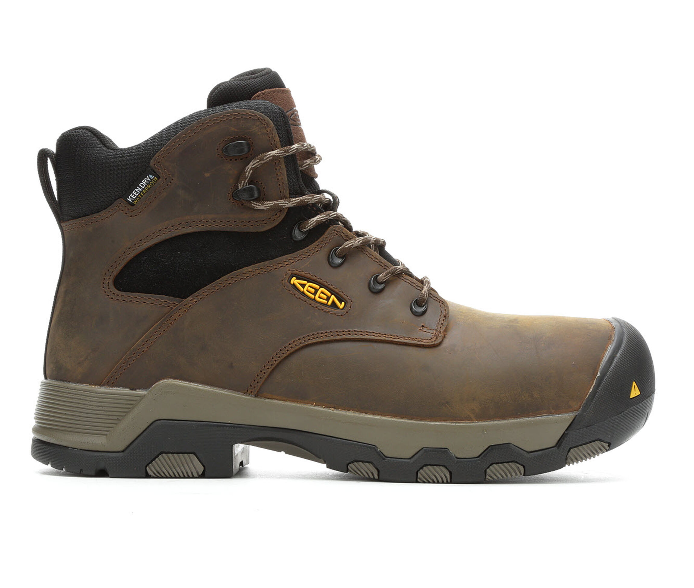 KEEN Utility Rockford 6in Composite Toe Men's Boots (Brown Leather)