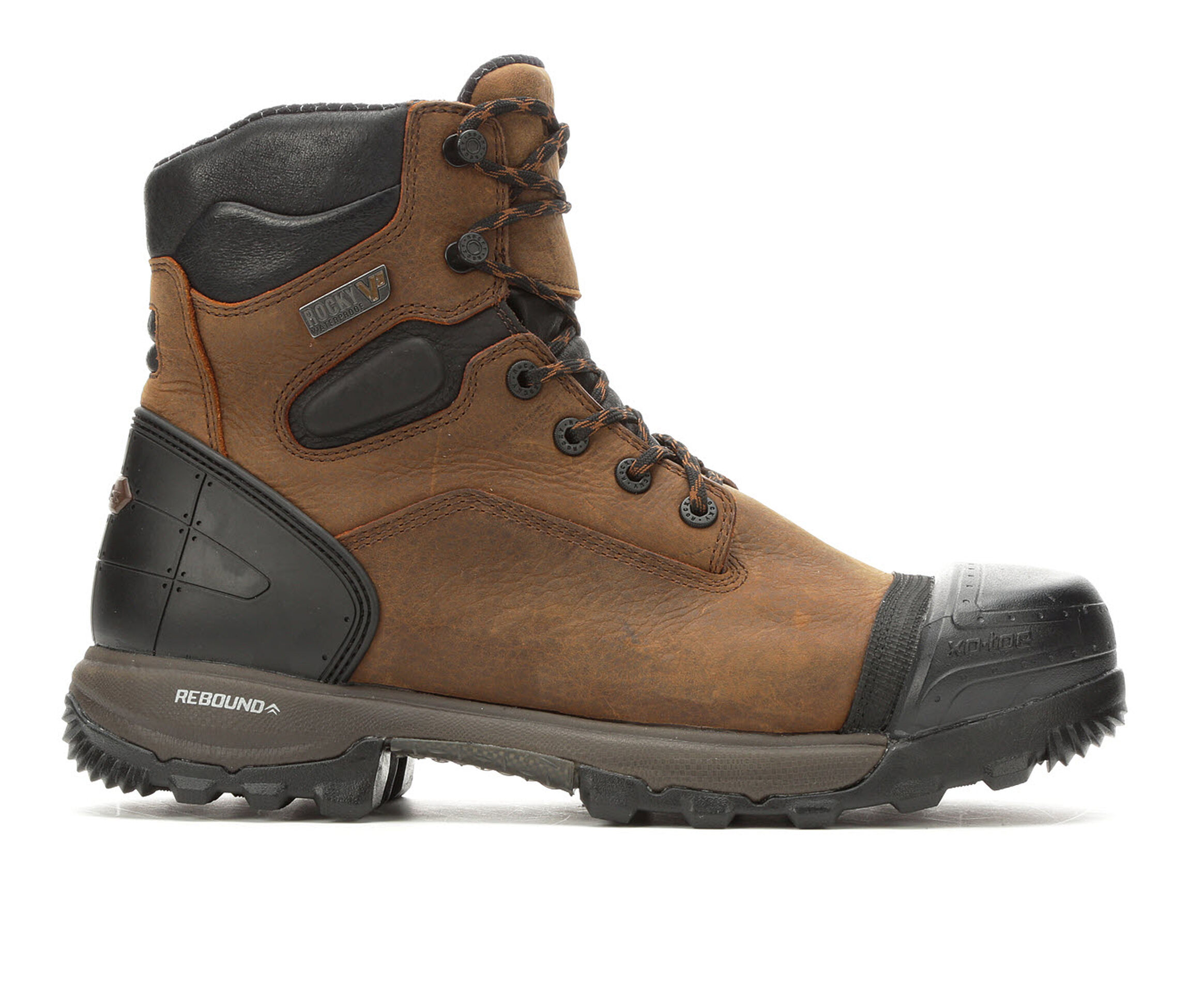 Rocky XO-Toe 6in Composite Toe Men's Boots (Brown Leather)
