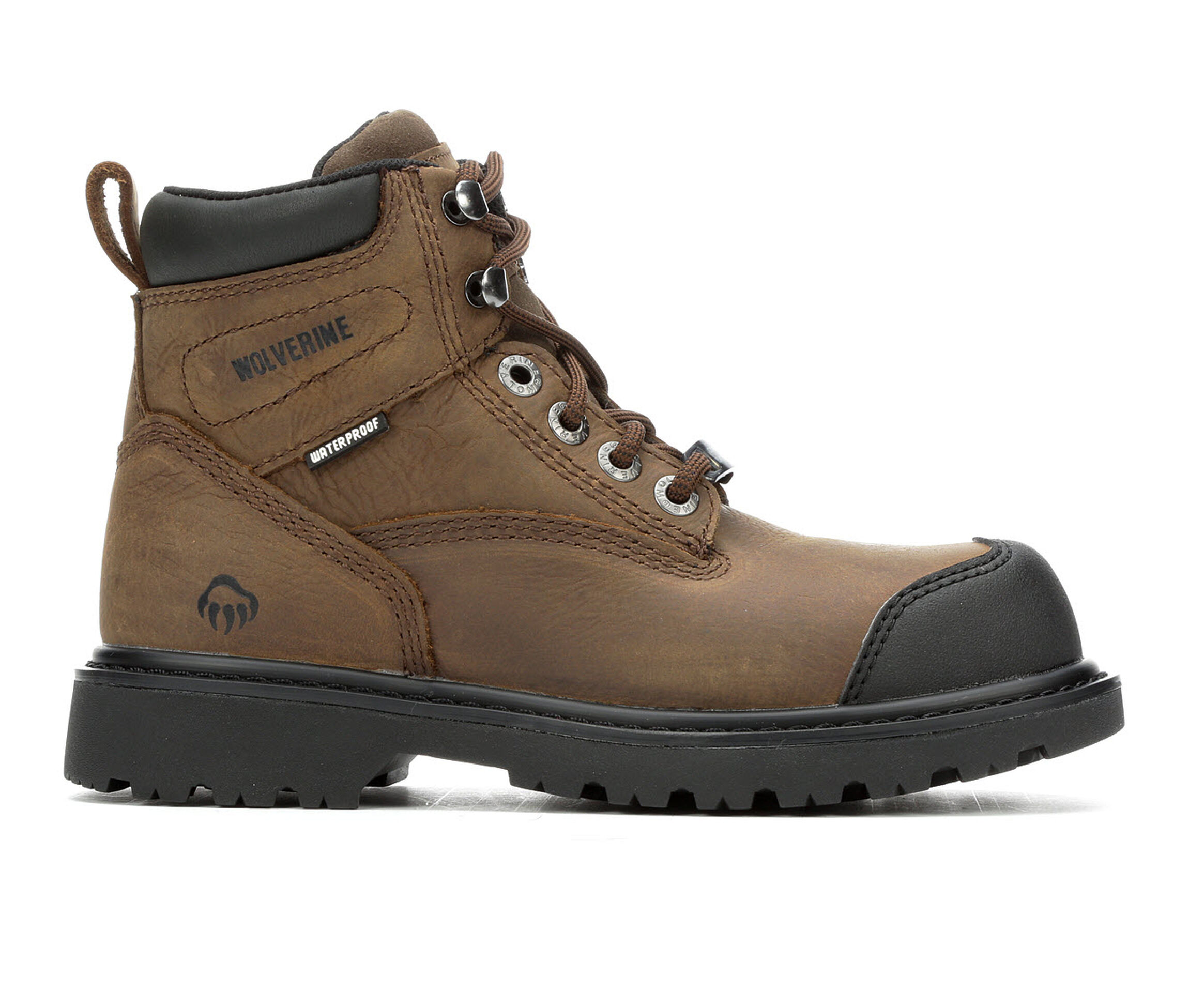 Wolverine Rig Composite Toe Waterproof Men's Boots (Brown Leather)