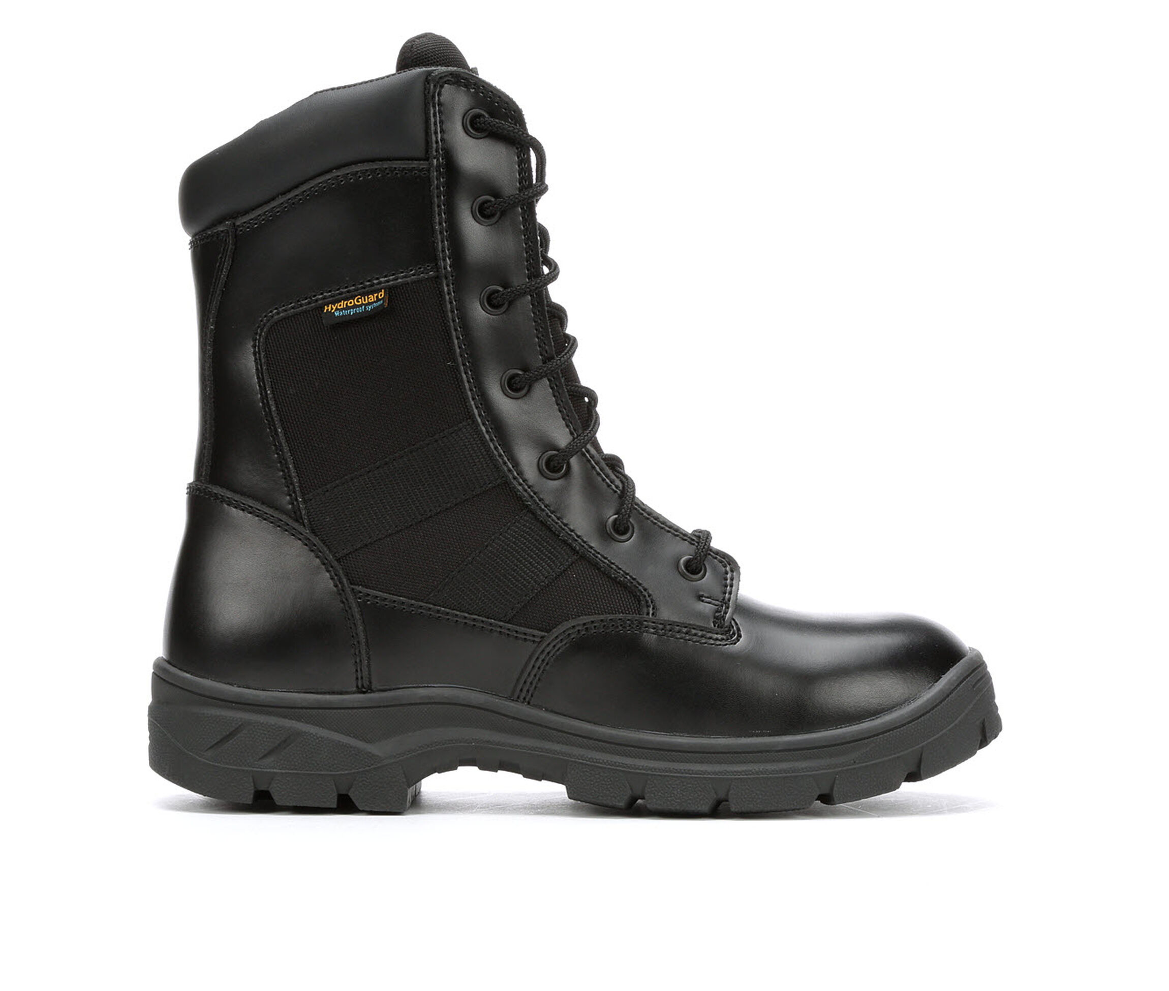 Skechers Work Athas Zip Waterproof 77514 Men's Boots (Black Leather)