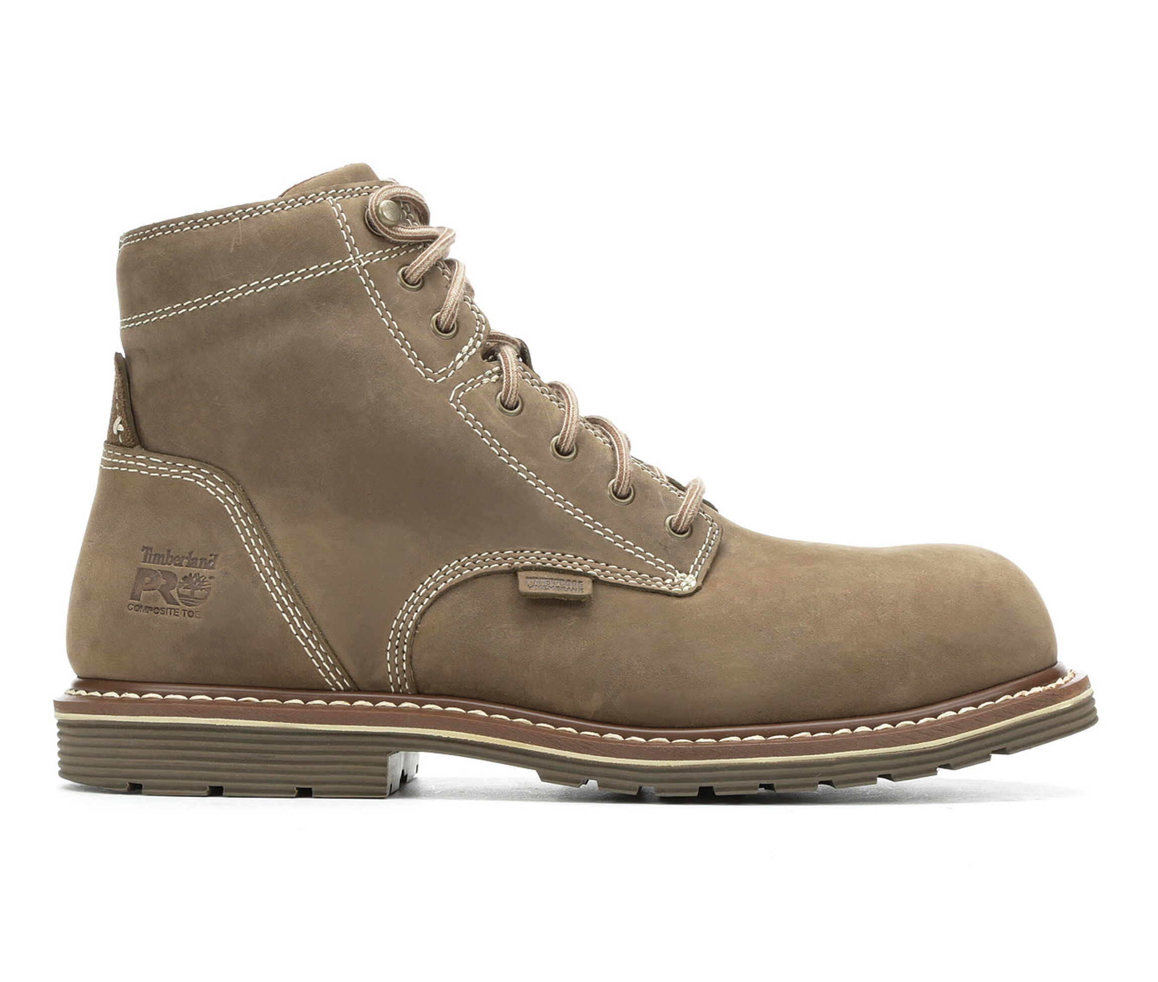 Timberland Pro Millworks A1VF8 Steel Toe Waterproof Men's Boots (Brown Leather)
