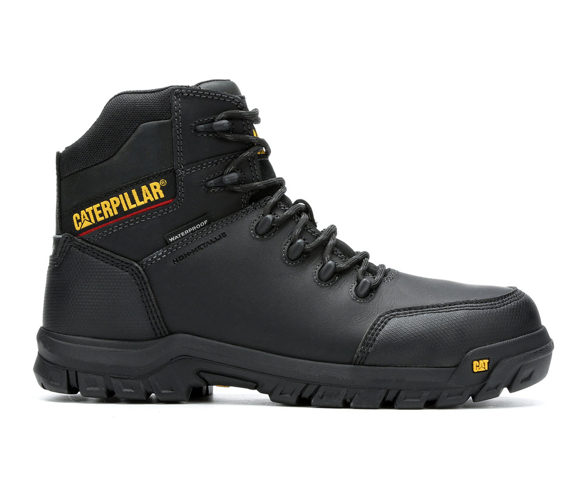 Caterpillar Resorption Waterprrof Comp Toe Men's Boots (Black Leather)