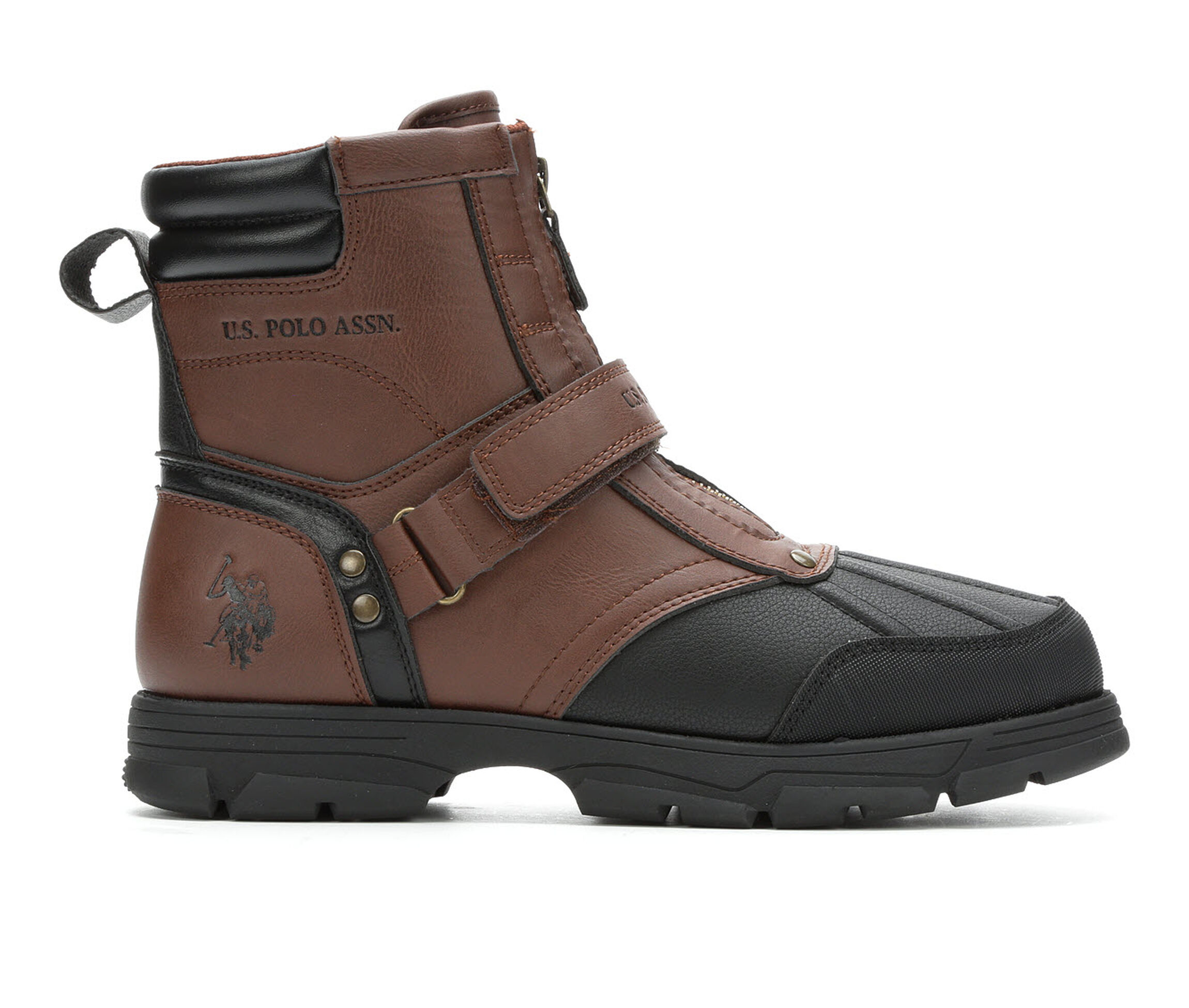 US Polo Assn Fairfield Men's Boots (Brown Faux Leather)