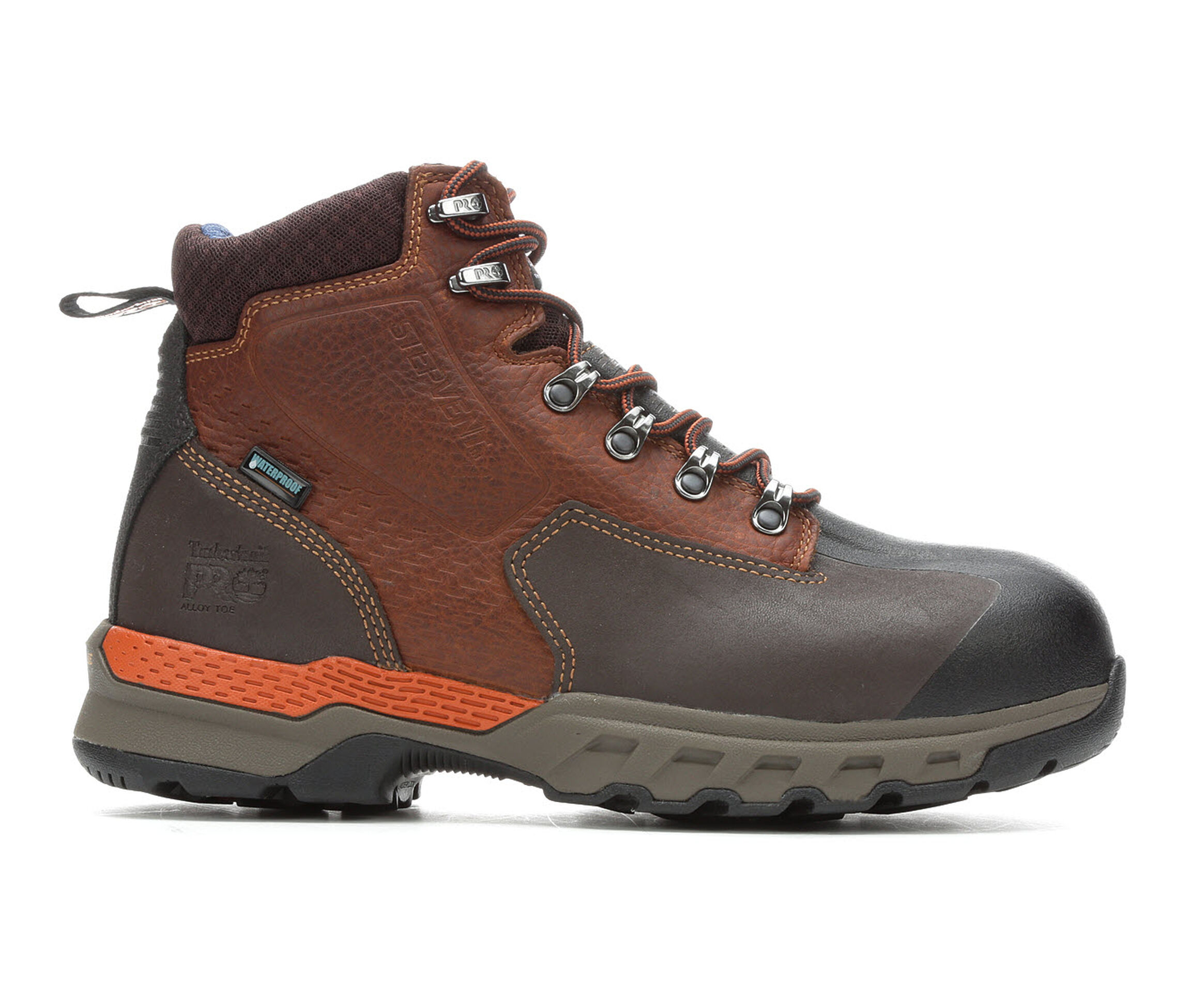 Timberland Pro A1VEW Downdraft Waterproof Alloy Toe Men's Boots (Brown Leather)
