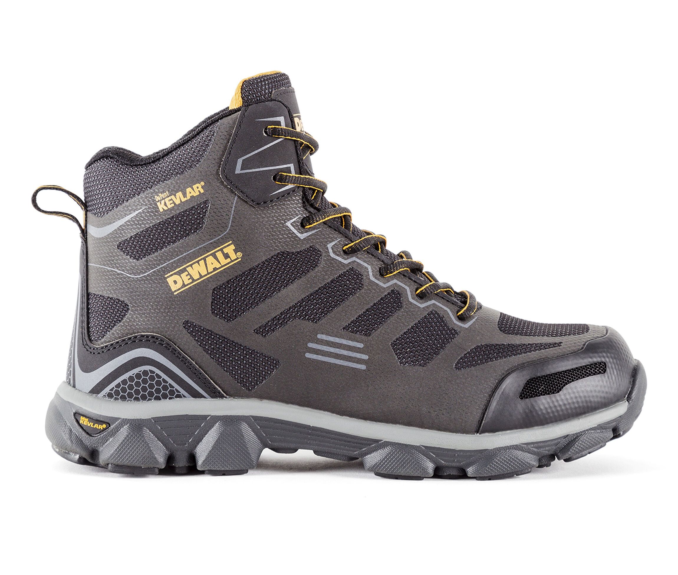 DeWALT Cross Fire Mid Men's Boots (Black Leather)
