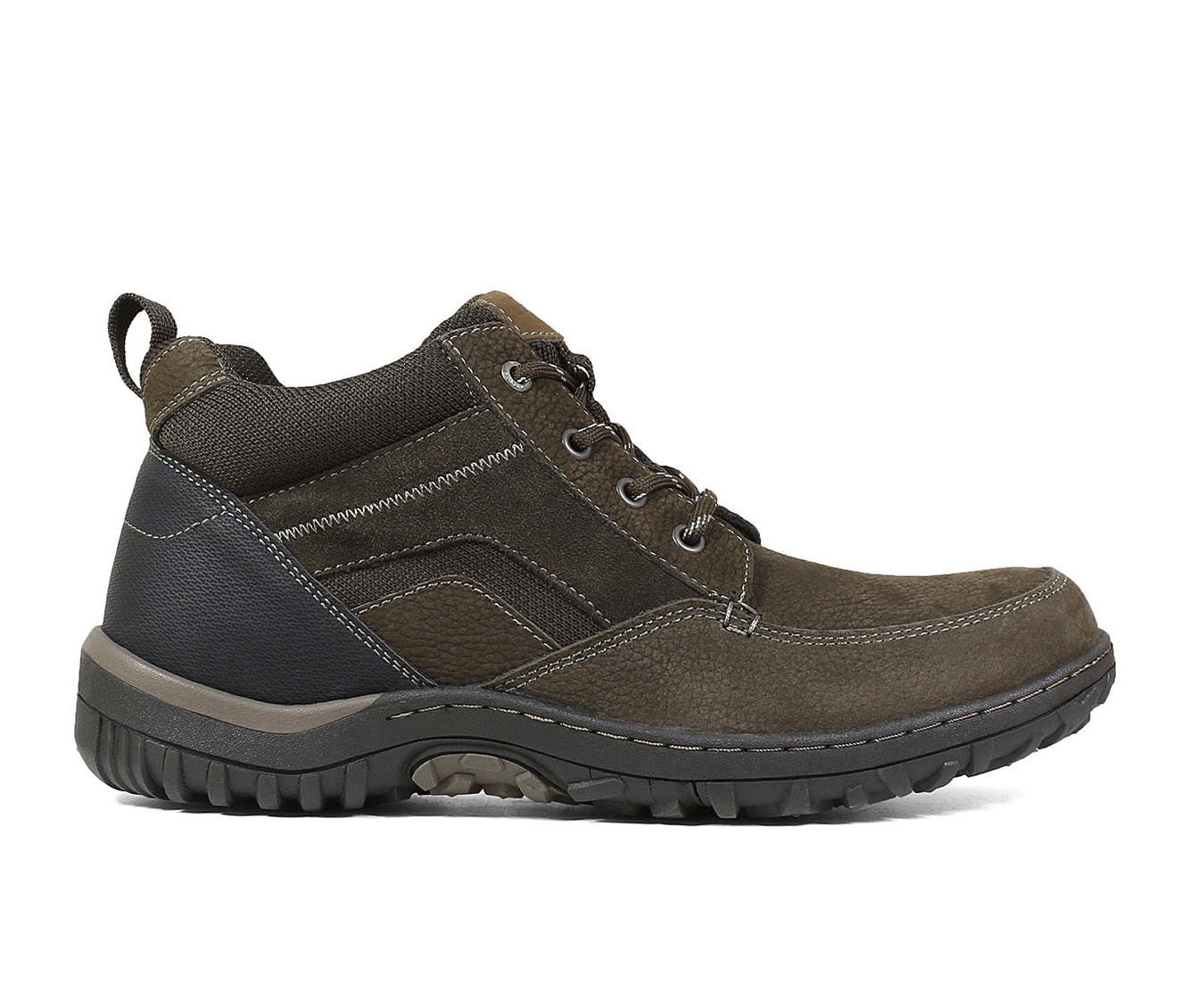 Nunn Bush Quest Moc Toe Chukka Men's Boots (Brown Faux Leather)