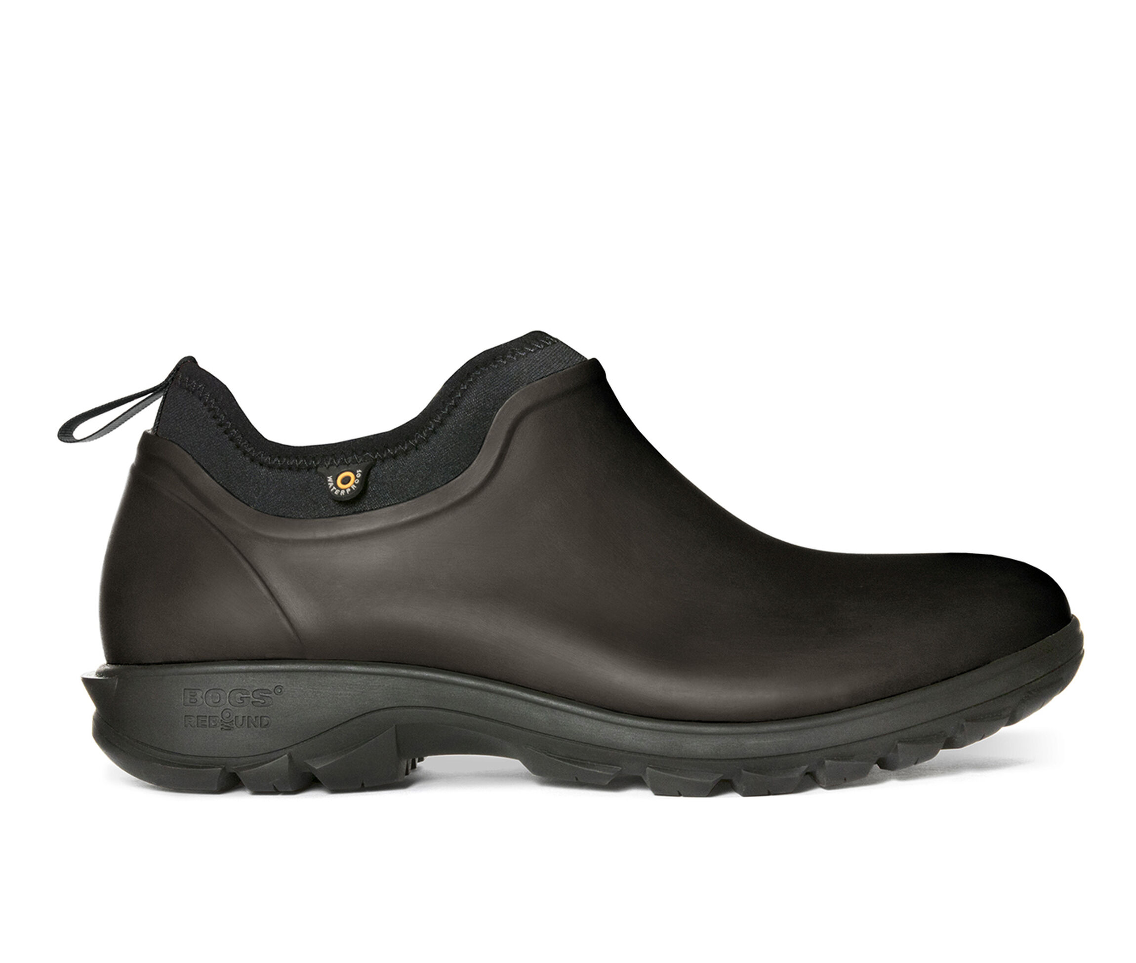 Bogs Footwear Sauvie SR Slip-On Men's Boots (Brown Faux Leather)