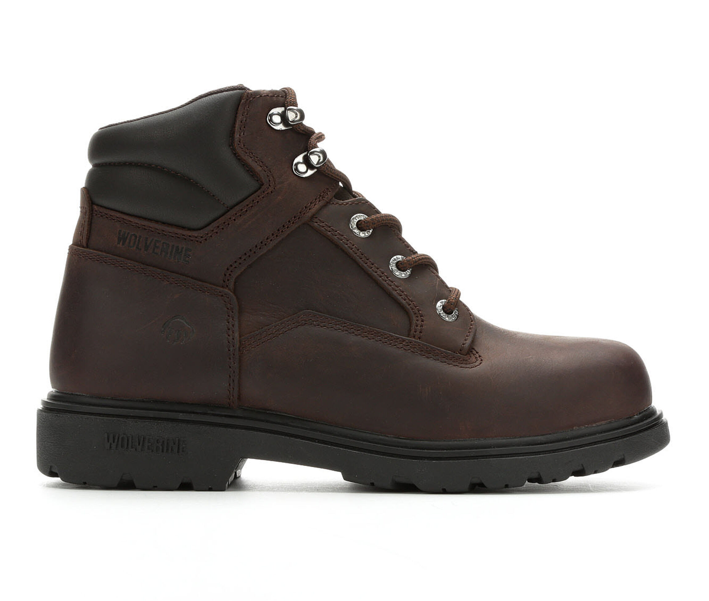 Wolverine 6 In Bulldozer Steel Toe Men's Boots (Brown Leather)