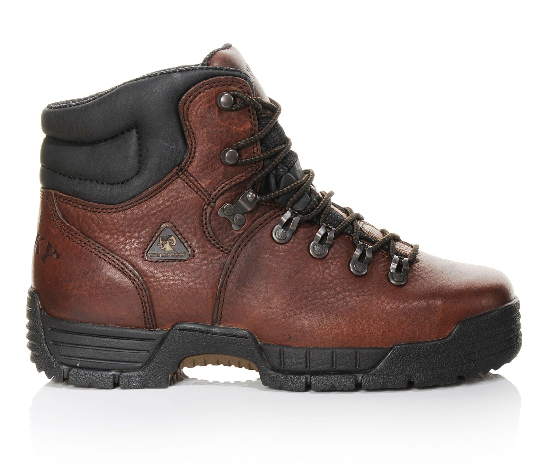 Rocky Mobilite 6 In Steel Toe 6114 Men's Boots (Brown Leather)