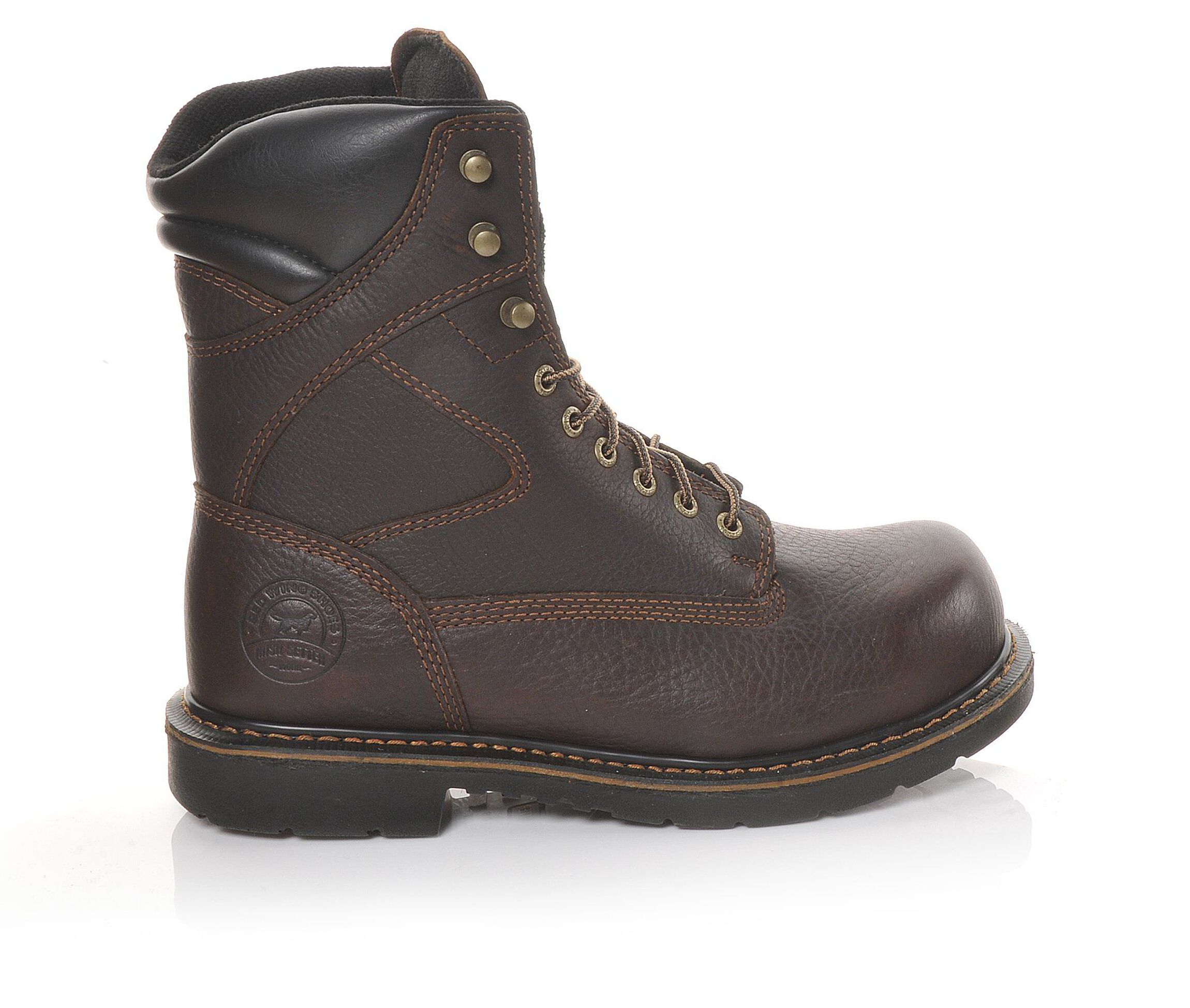 Red Wing-Irish Setter 83824 King Toe 8 Inch Steel Toe Men's Boots (Brown Leather)