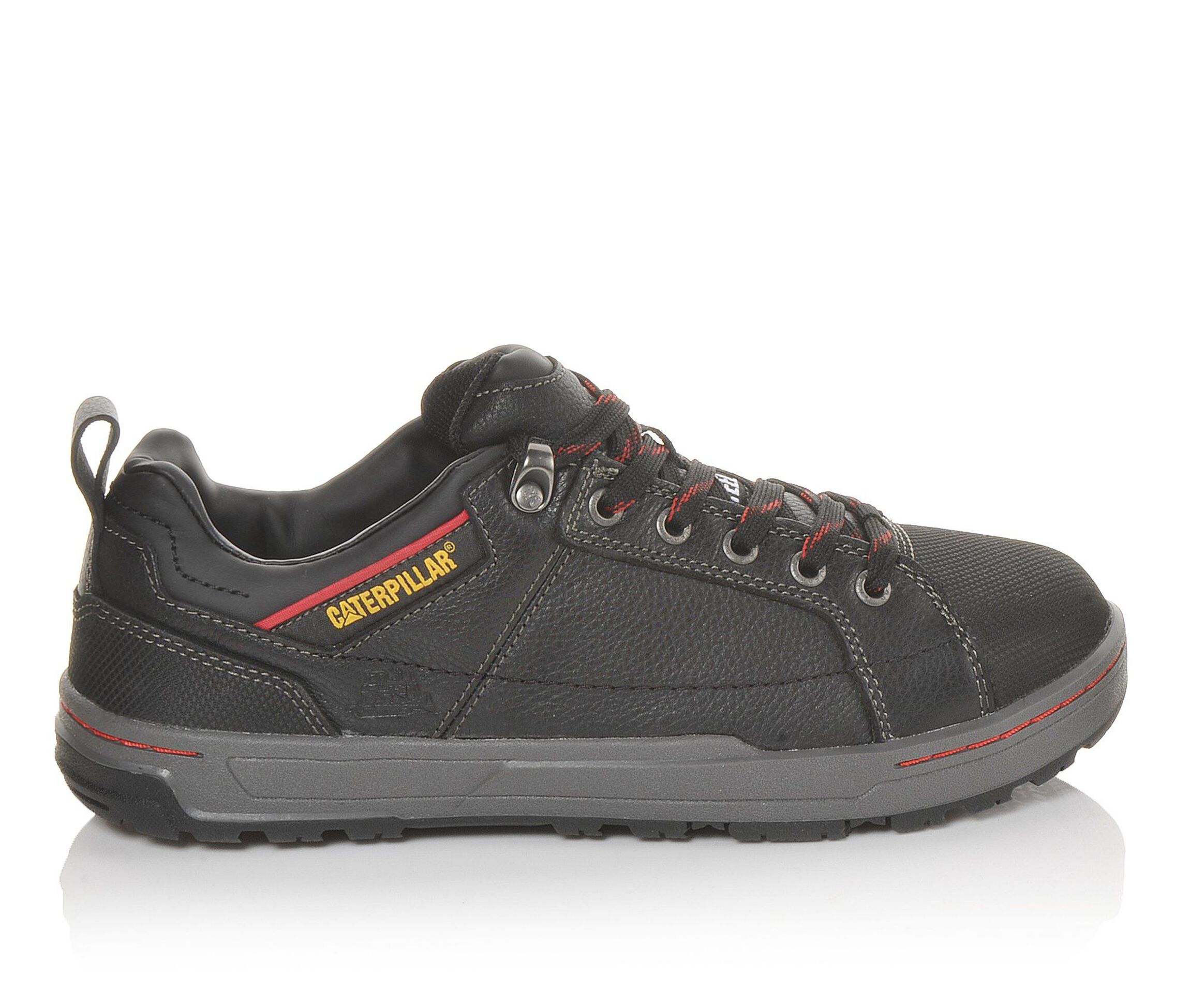 Caterpillar Brode Steel Toe Oxford Men's Boots (Black Faux Leather)