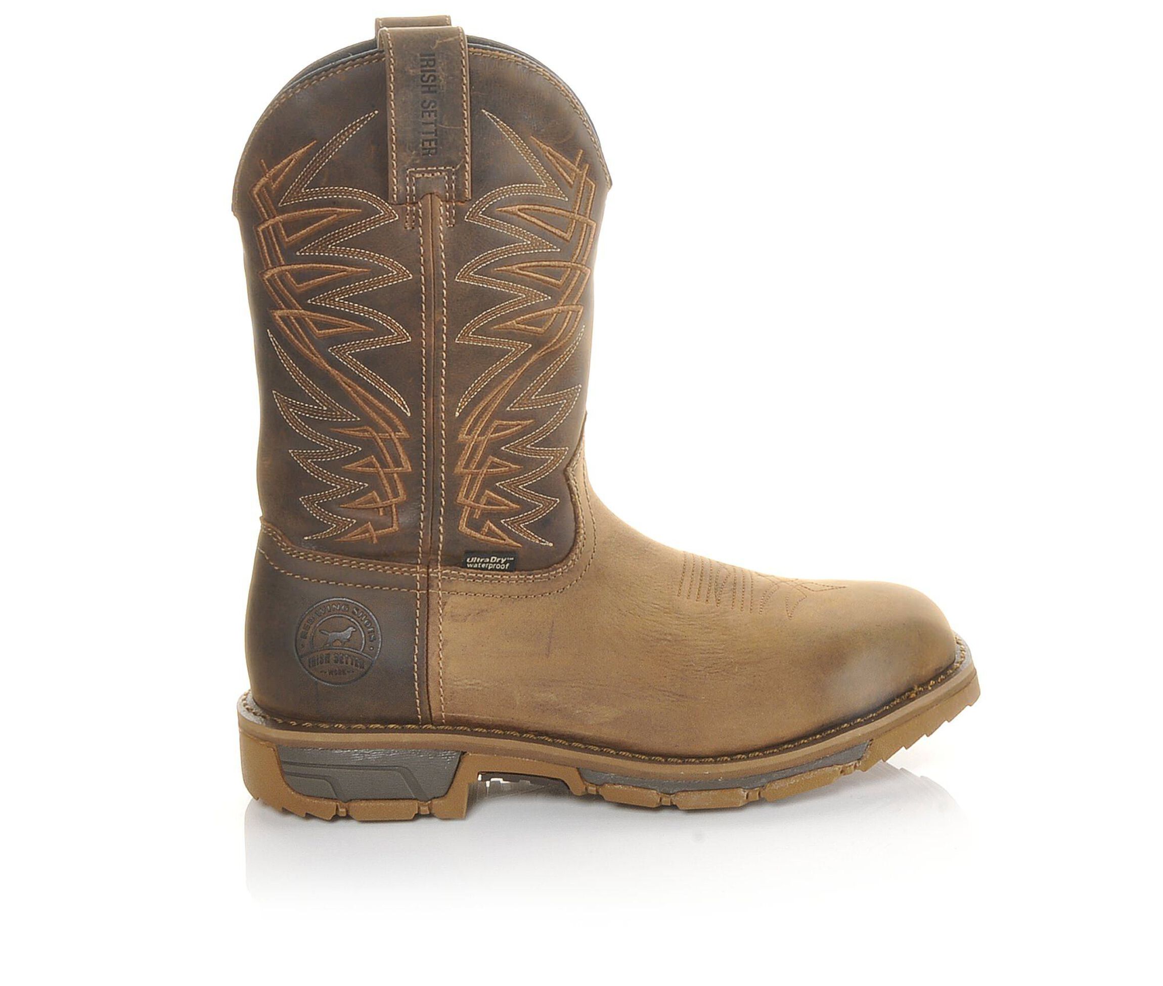 Red Wing-Irish Setter 83912 Marshall Steel Toe Men's Boots (Brown Leather)