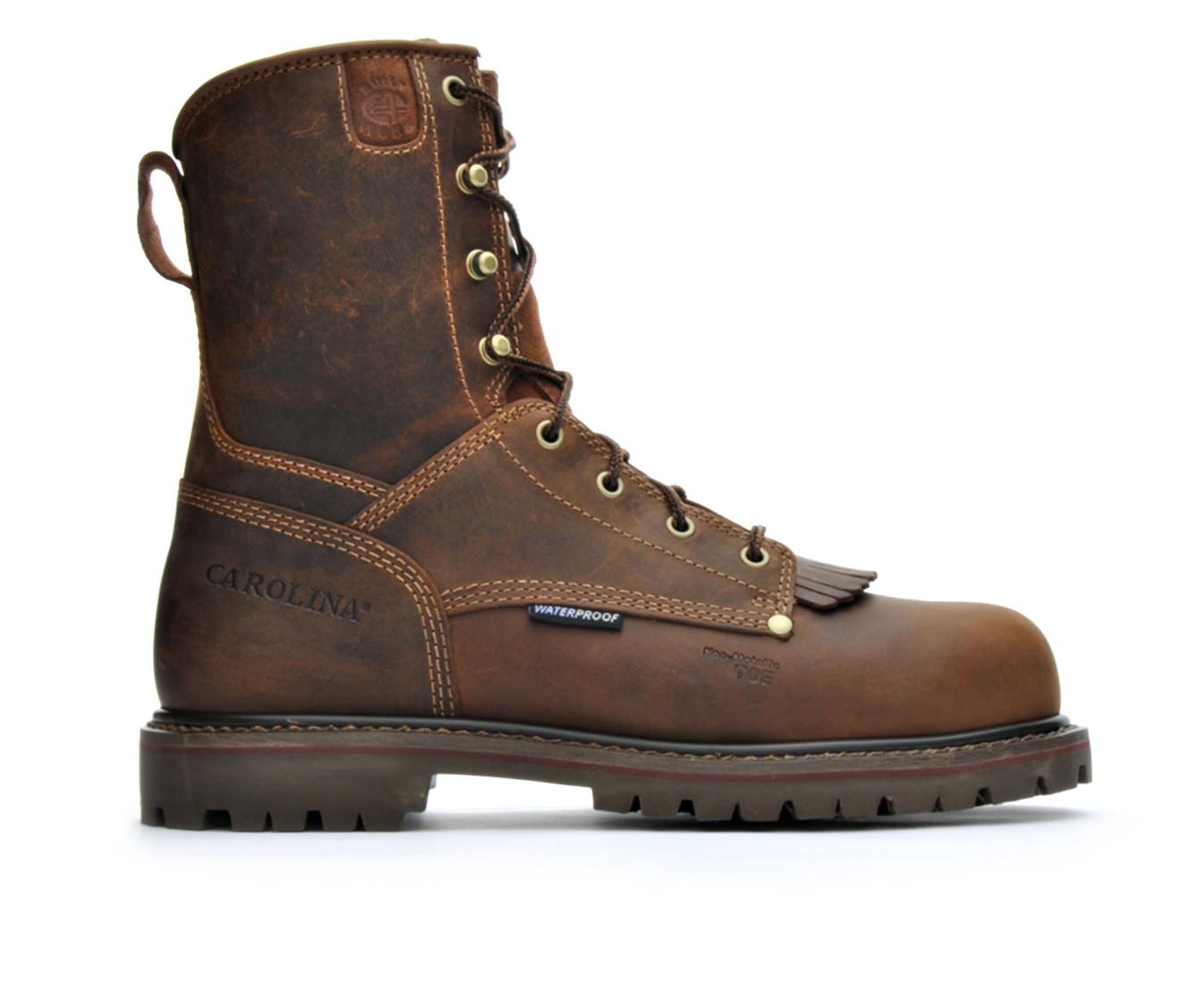 Carolina Boots CA8528 8 In Composite Toe Waterproof Men's Boots (Brown Leather)