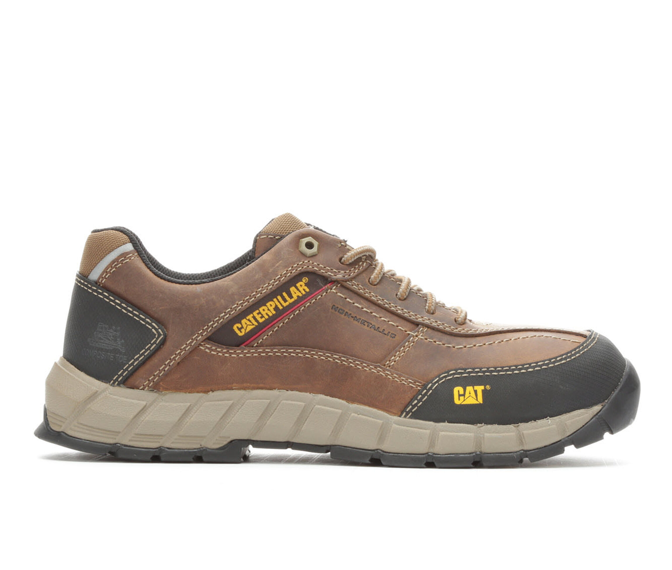 Caterpillar Streamline Leather Composite Toe Men's Boots (Brown Leather)