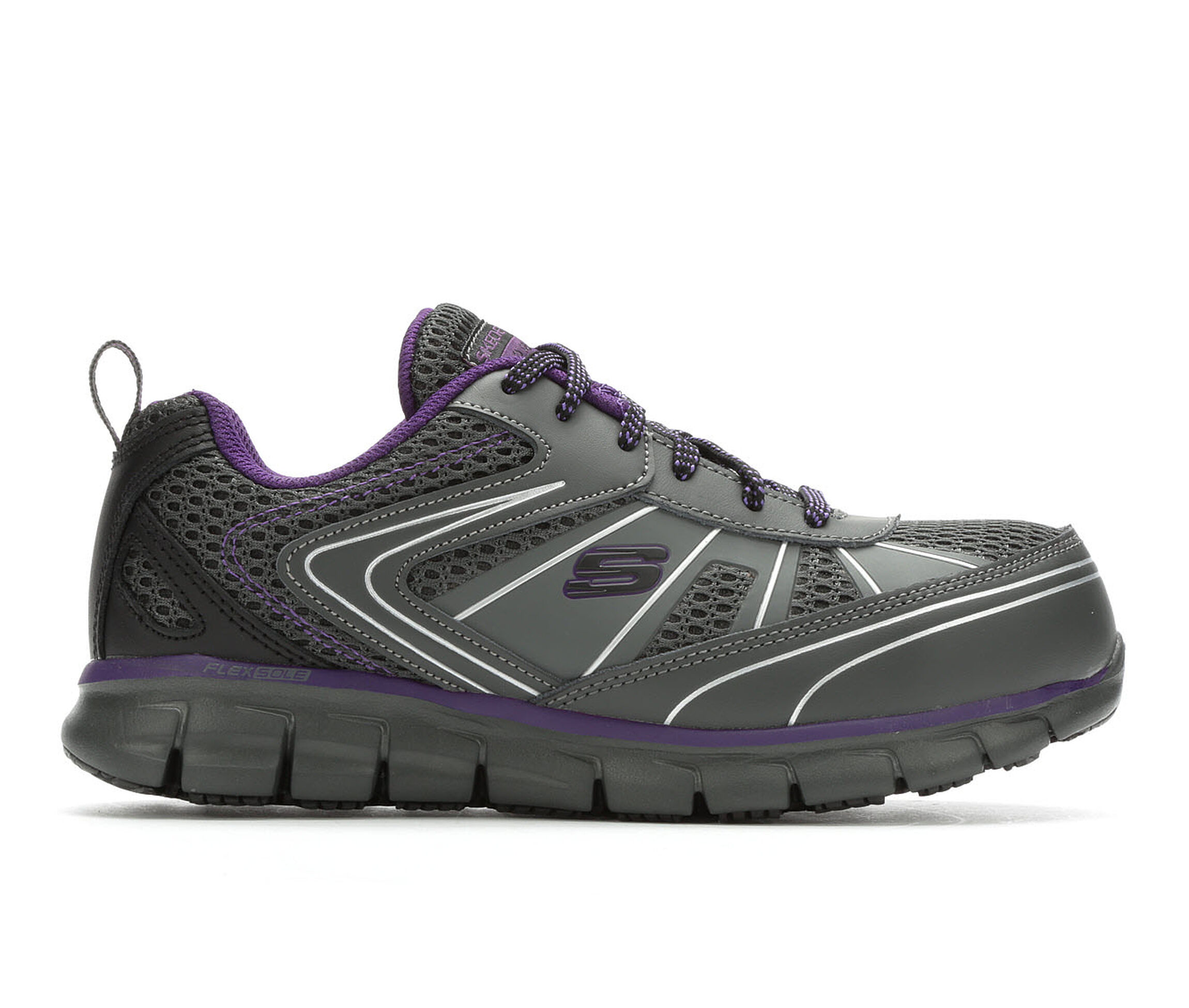 Skechers Work Algonac 77207 Alloy Toe Men's Boots (Gray Canvas)