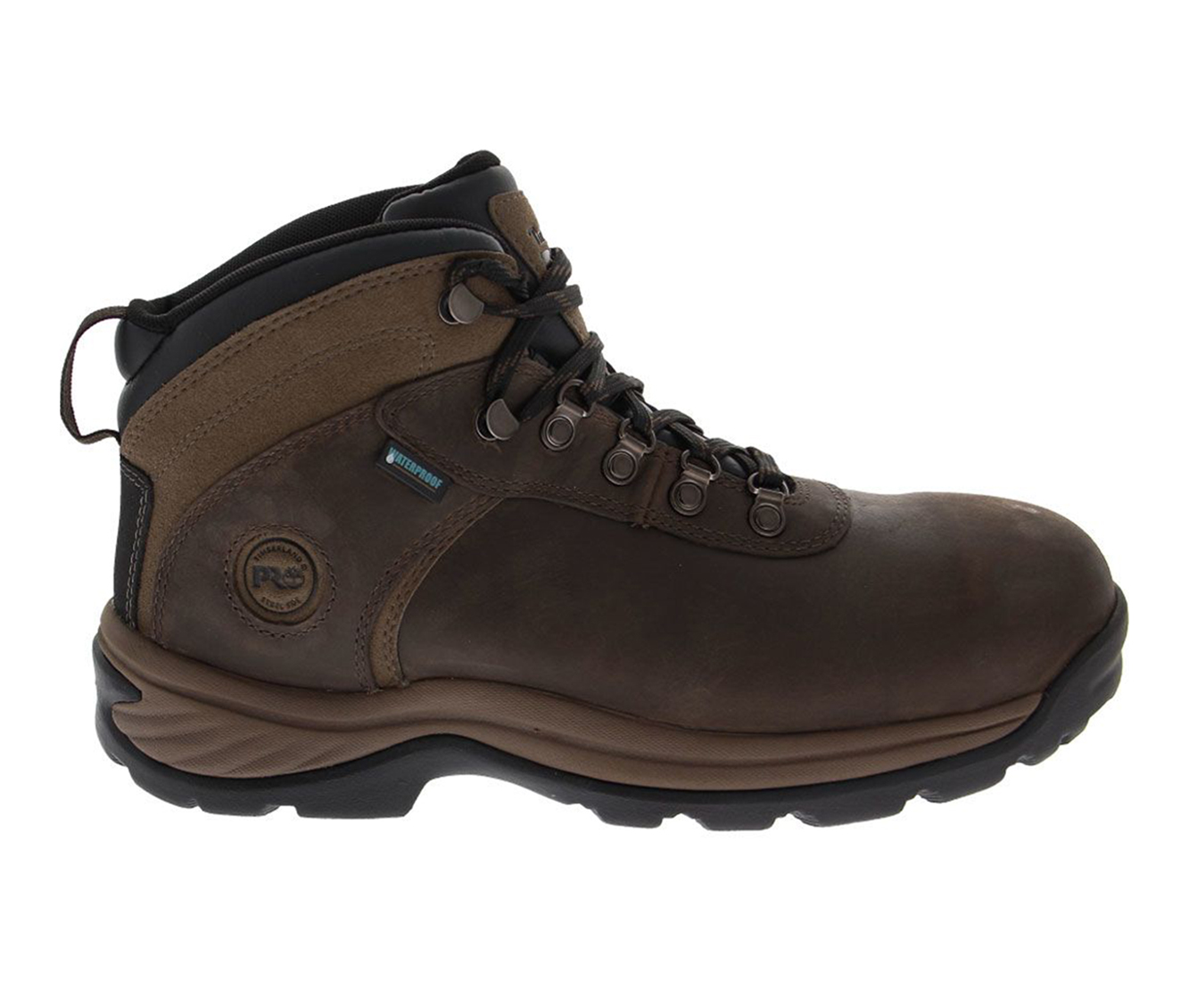 Timberland Pro Flume A1Q8V Steel Toe Waterproof Men's Boots (Brown Leather)