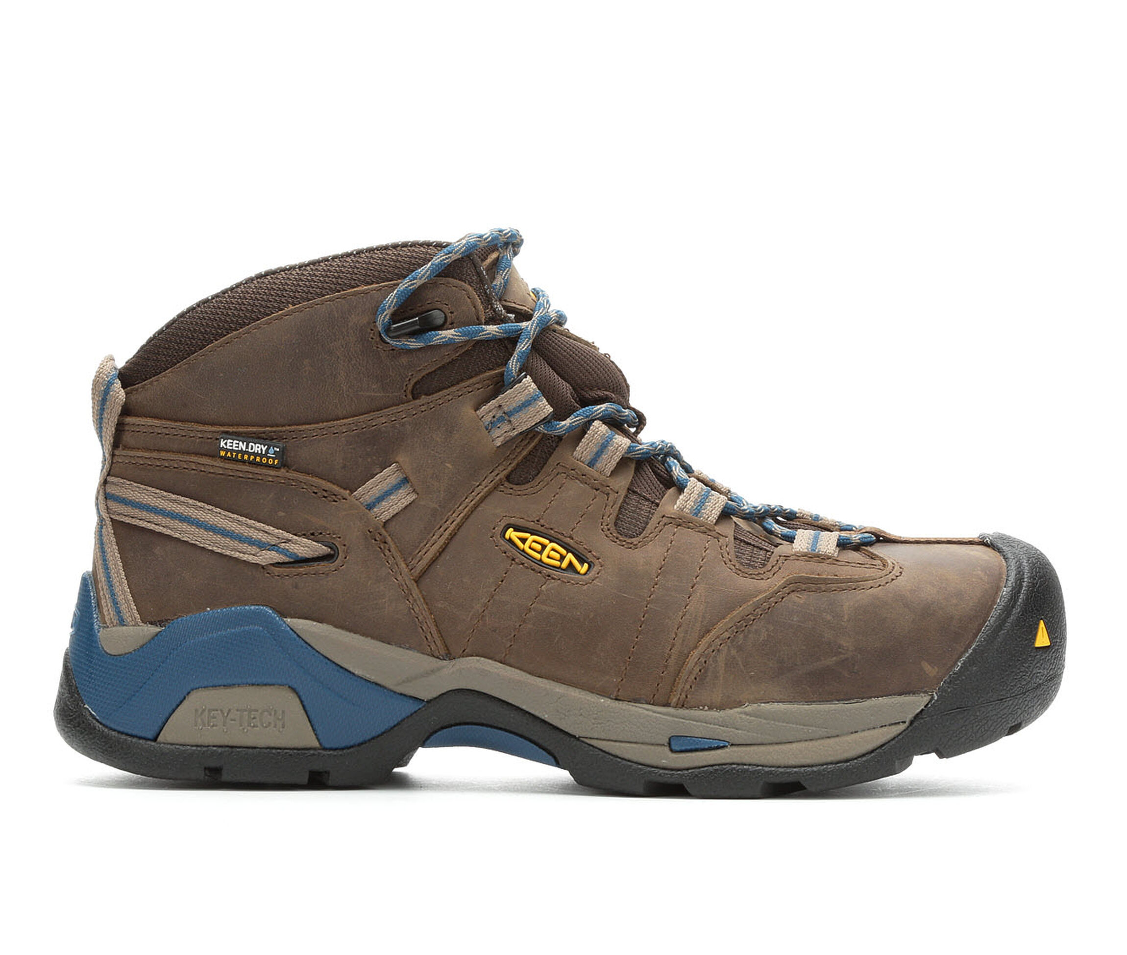 KEEN Utility Detroit XT Mid Steel Toe Waterproof Men's Boots (Brown Leather)