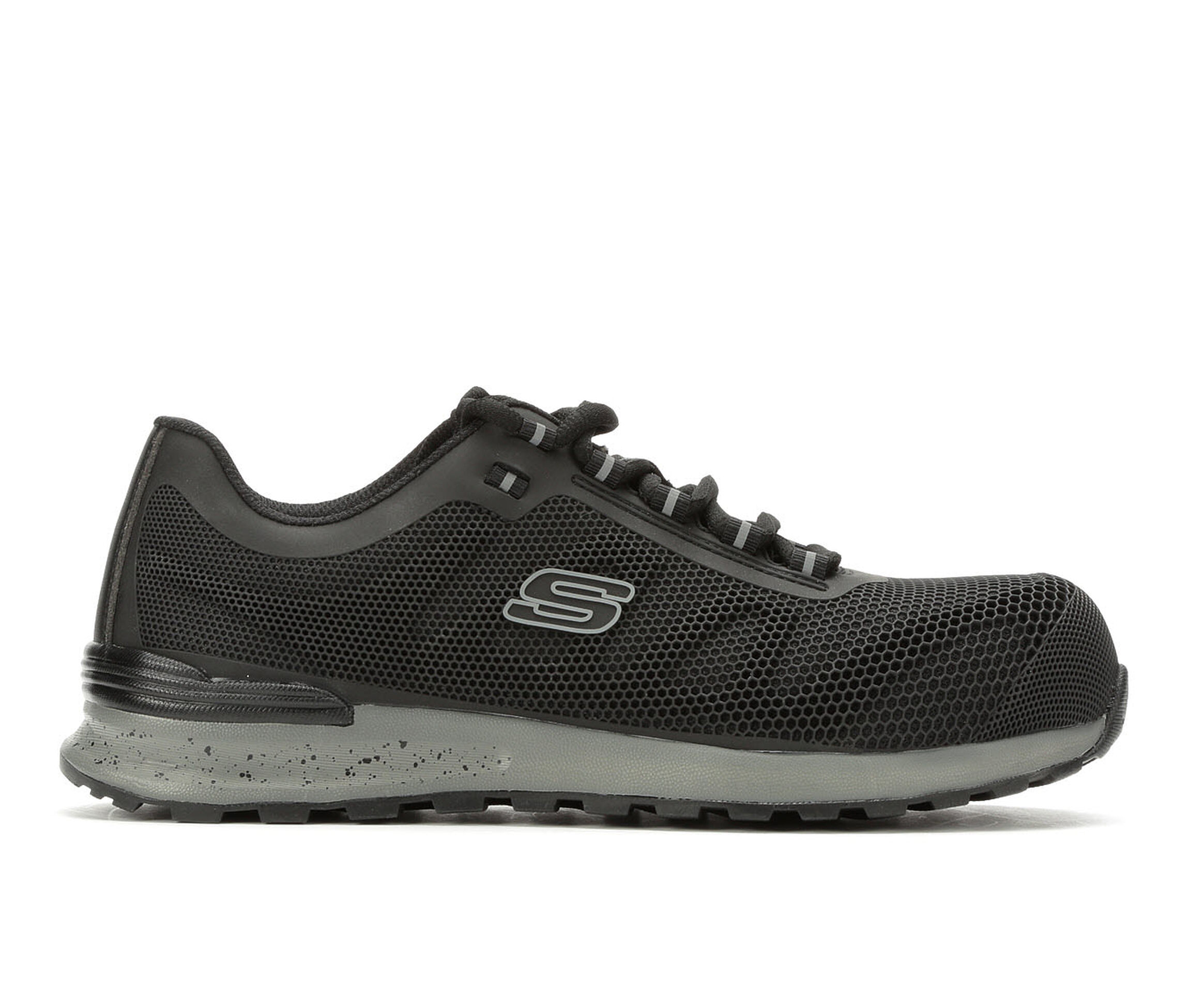 Skechers Work Bulkin 77180 Composite Toe Men's Boots (Black Leather)
