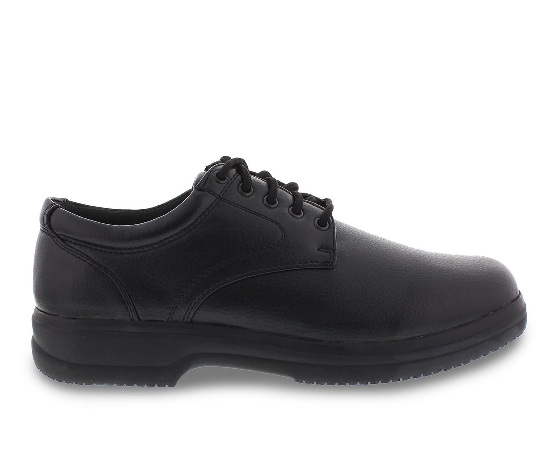 Deer Stags Service Slip-Resistant Men's Boots (Black Faux Leather)