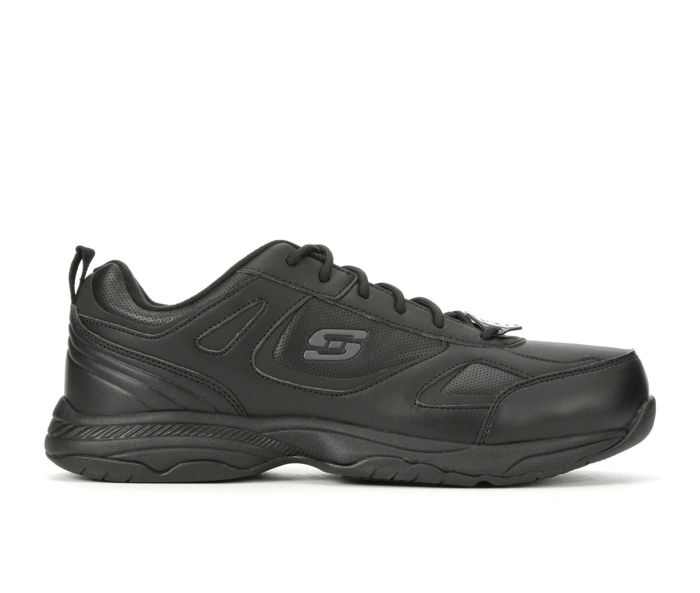 Skechers Work Dighton 77111 Men's Boots (Black Leather)