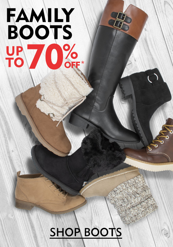 Save on boots for the family!