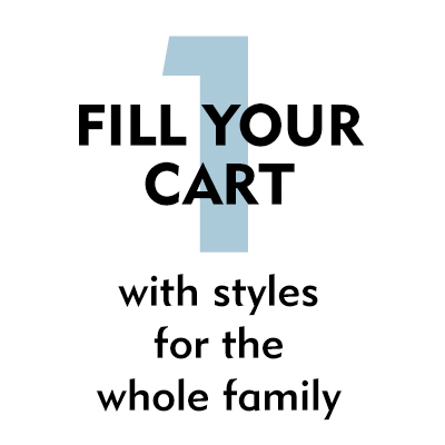 1. Fill your card with styles for the whole family